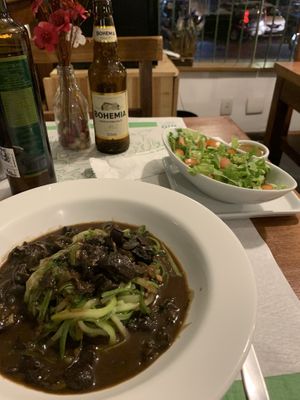 Mushroom pasta at Bio Carioca in Rio De Janeiro