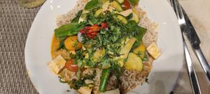 Tofu red curry (spicy) at Local - Av 24 in Lisbon