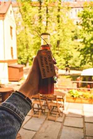 Cold brew at Drunken Coffee in Cesky Krumlov