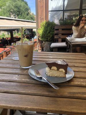 Vegan banana cake   at Drunken Coffee in Cesky Krumlov