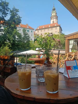 Coffee shakes at Drunken Coffee in Cesky Krumlov