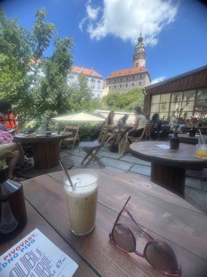   at Drunken Coffee in Cesky Krumlov