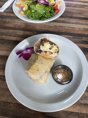 vegan breakfast burrito  at Victory Caffe in Van Nuys
