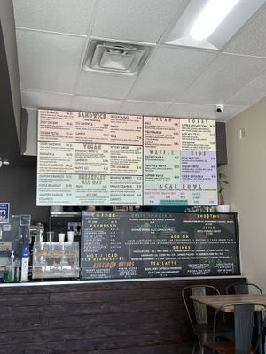 Updated menu as of August 2023  at Victory Caffe in Van Nuys