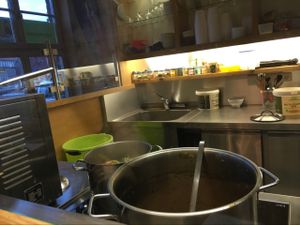 open kitchen at Bio-Insel Stralsund in Stralsund