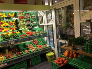 supermarket area at Bio-Insel Stralsund in Stralsund