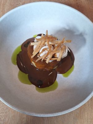 Puerros con mole at Ruda in Villacarriedo