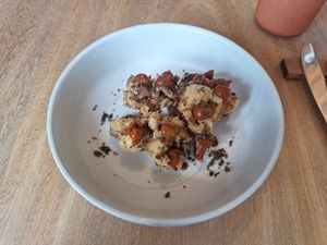 Tempura de maitake at Ruda in Villacarriedo