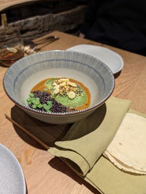 japanese curry avocado at Ruda in Villacarriedo