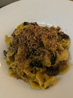 Saffron pappardelle at True Bistro in Somerville