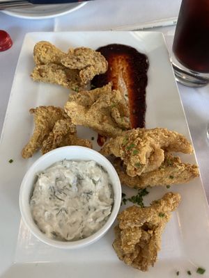 Oyster mushrooms   at True Bistro in Somerville