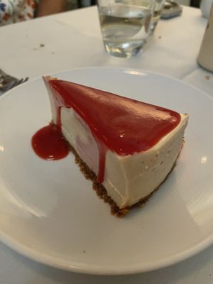 Strawberry cheesecake  at True Bistro in Somerville