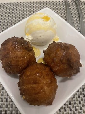 Apple fritters  at True Bistro in Somerville