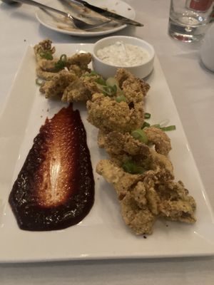 Oyster mushrooms   at True Bistro in Somerville