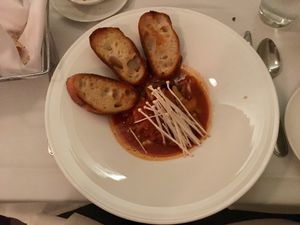 Mushroom ciopinno at True Bistro in Somerville