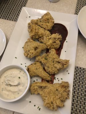 mushrooms at True Bistro in Somerville