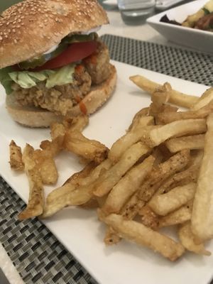 “Buttermilk” tofu sandwich  at True Bistro in Somerville