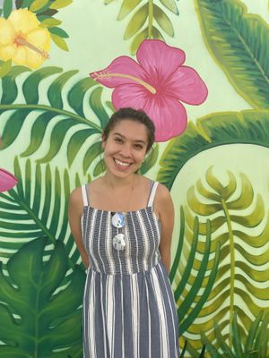 Mural in the back at Konstanz in Cozumel