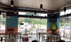 Interior seating  at Poké Fresh in Highland Heights