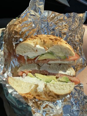 Coast to Coast bagel at Seize the Bagel - Orchards in Vancouver
