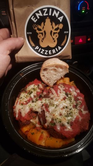 Tiny expensive meal !! at Pizzeria Enzina in Waltham