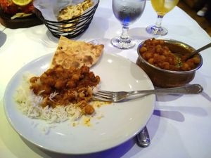 Chana masala at Bombay Darbar in Miami