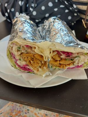 vegane Dönerrolle at Falafel Sultan in Hannover