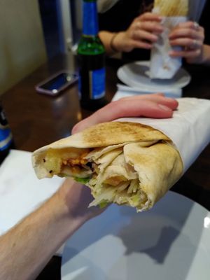 Vegan halloumi role at Falafel Sultan in Hannover