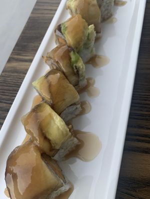 Green Dragon roll at Kiku Sushi & Vegetarian in Lafayette