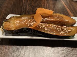 nasu miso  at Kiku Sushi & Vegetarian in Lafayette
