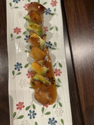 Green Dragon Roll!   amazing!  at Kiku Sushi & Vegetarian in Lafayette