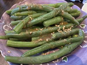 Green bean salad   at Kiku Sushi & Vegetarian in Lafayette