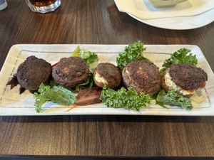 Stuffed mushrooms   at Kiku Sushi & Vegetarian in Lafayette