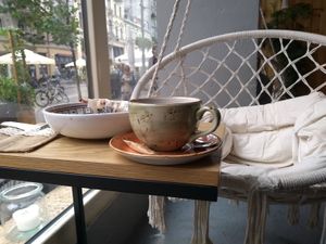 Comfy chair at Boho in Lodz