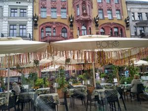 Outside at Boho in Lodz