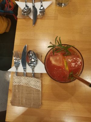 Berry lemonade at Boho in Lodz