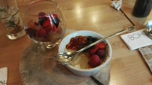 Vegan creme brulee at Boho in Lodz