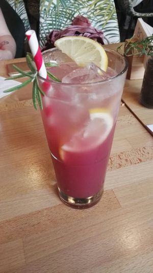 Fermented blackcurrant lemonade at Boho in Lodz