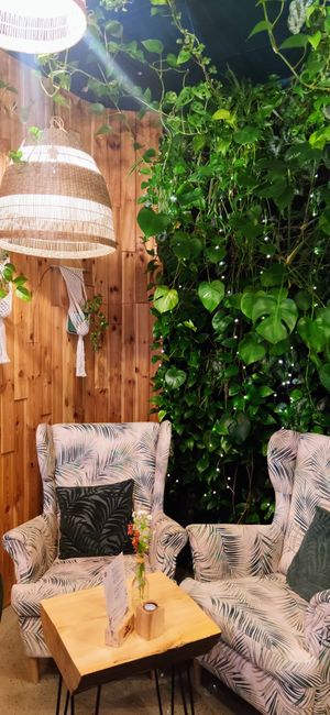 Indoor seating at Boho in Lodz