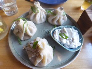 Lentils dumplings at Boho in Lodz