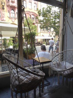 Window seats at Boho in Lodz