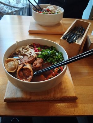 Vietnamese soup at Boho in Lodz