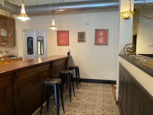 Seating  at Propaganda Coffee in Lakewood