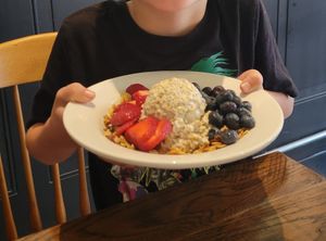 Overnight oats at Propaganda Coffee in Lakewood