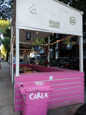 Outdoor seating. at Carla in Queens