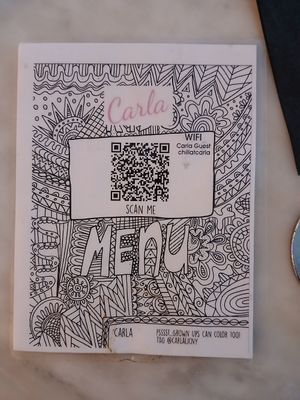 Tasty, colorful vegan options. at Carla in Queens