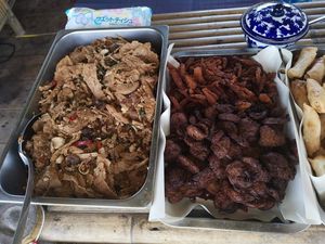 Vegan meat at Vithee J in Koh Phangan