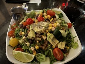 Mexican Salad. No cheese.   (Not on plant based menu section)   at Moxie's in Toronto