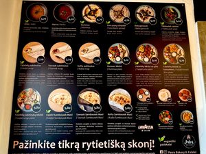   at Petra Bakery & Falafel in Vilnius