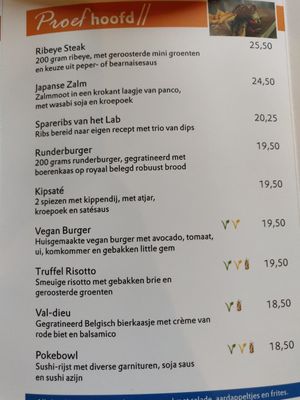 Geel = vegan at Paviljoen Het ProefLab in Marknesse